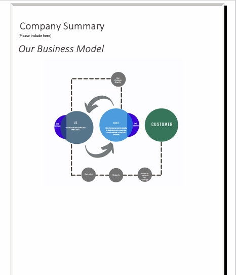 Nike Store Business Plan