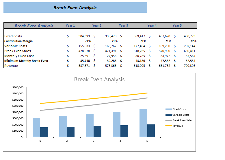 Online Toy Store Excel Financial Model