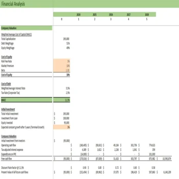 Organic Cleaning Services Financial Model - Financial Analysis