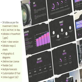 Photography Pitch Deck template - Mission - FI