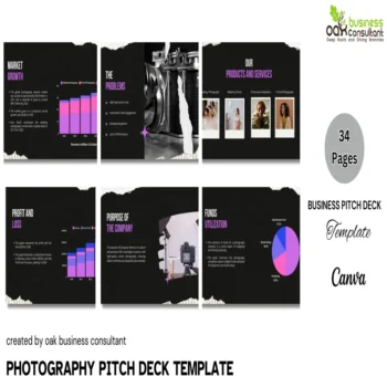 Photography Pitch Deck template - company summary - FI