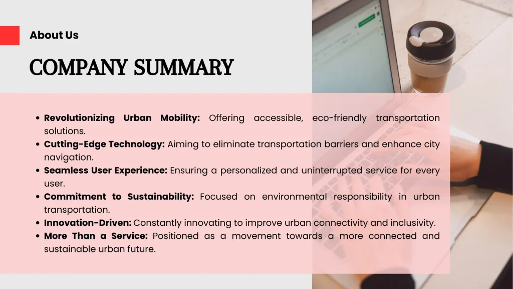 Ridesharing App - Company Summary