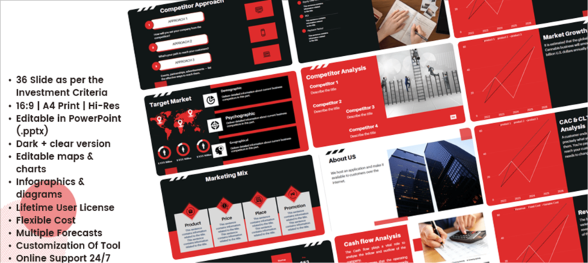 SaaS Pitch Deck Template