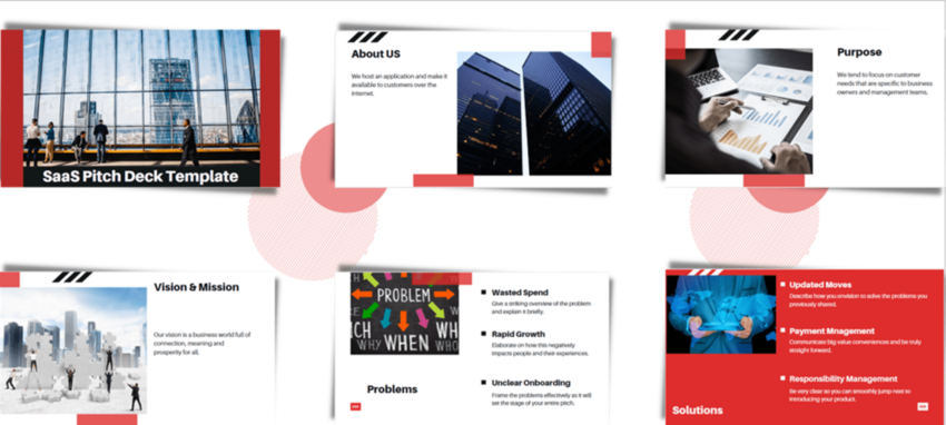 SaaS Pitch Deck Template