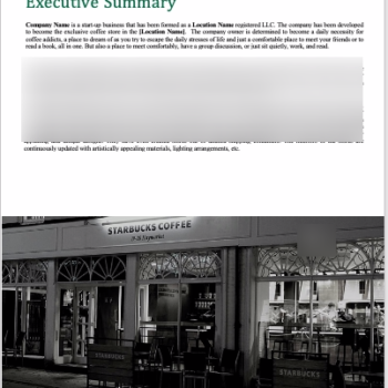 Starbucks Business Plan