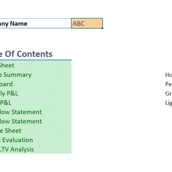 E-Mail Management Software Excel Financial Model