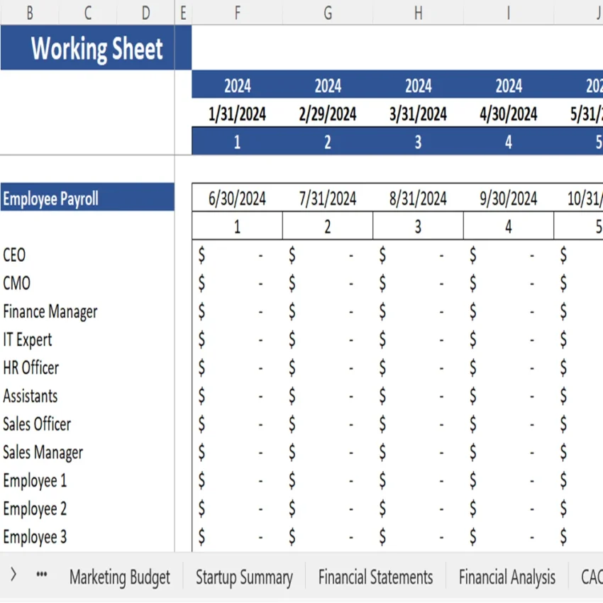 Surprise Subscription Box Financial Model - Working Sheet
