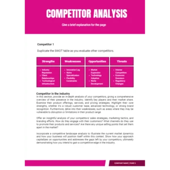 Weight Loss Center Business Plan - Competitor Analysis