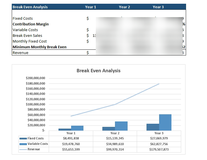 Virtual Classroom Excel Financial Model