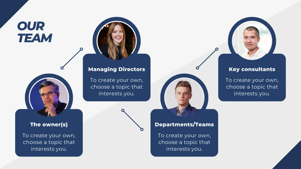 Accounting Firm Pitch Deck Template - Our Team
