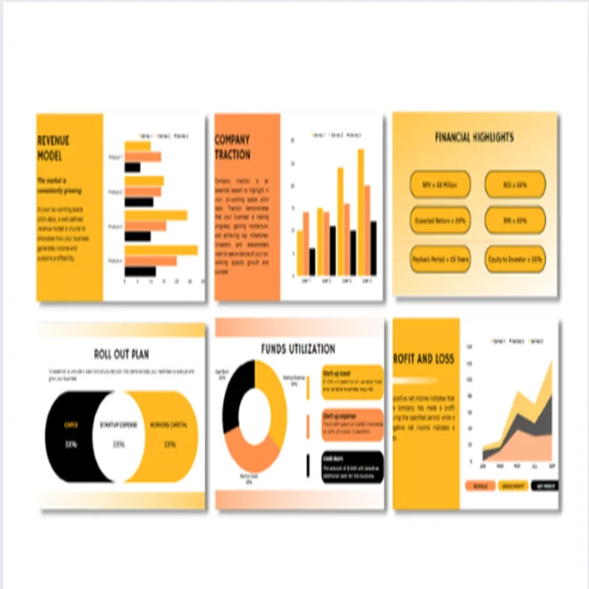Co-Working Space Pitch Deck-Revenue Model Feature Image 6