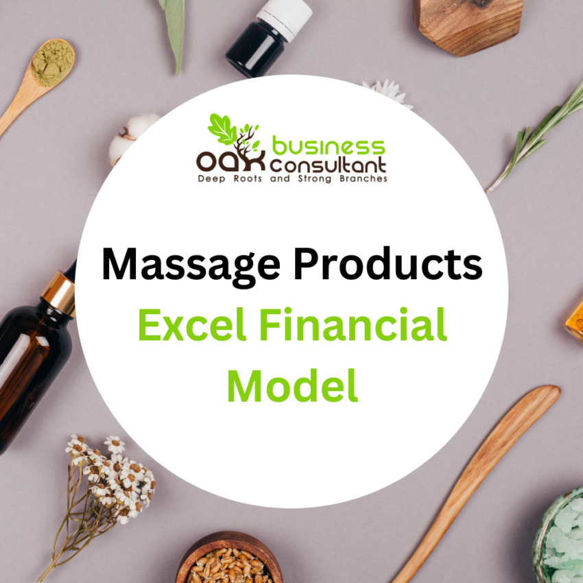Massage Products Excel Financial Model