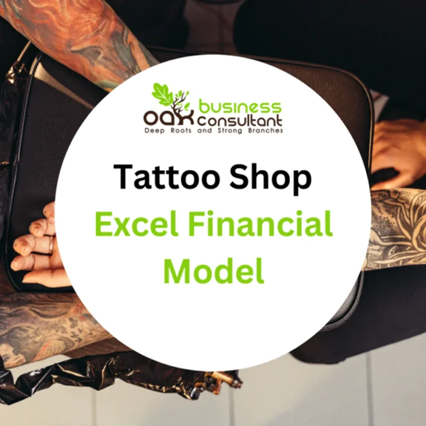 Tattoo Shop Excel Financial Model Template