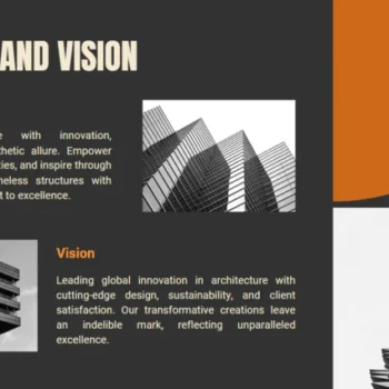 Architecture Firm Pitch Deck Template - Mission and Vision