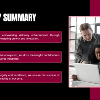 Seed funding pitch deck company summary