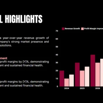 Seed funding pitch deck financial highlights