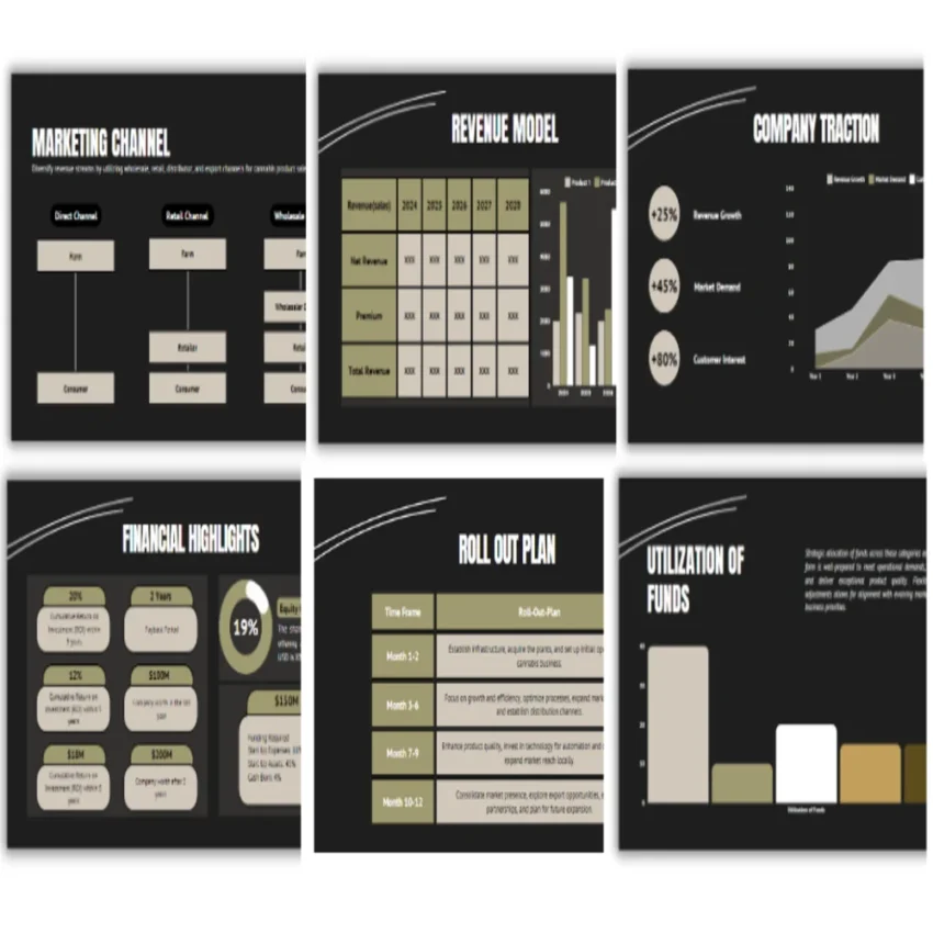 Cannabis Pitch Deck Template-Target Market