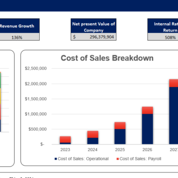 Global Marketing Excel Financial Model-Dashboard