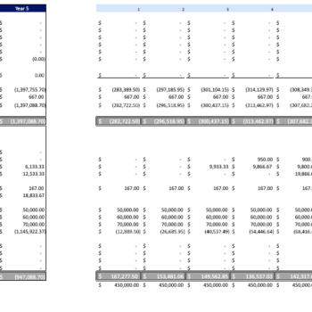 Palm Oil Financial model