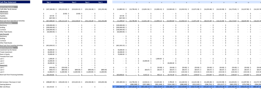Palm Oil Financial model