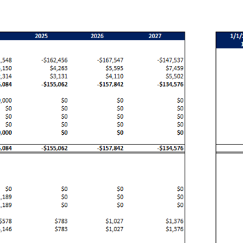Stationery Shop Excel Financial Model-Balance Sheet