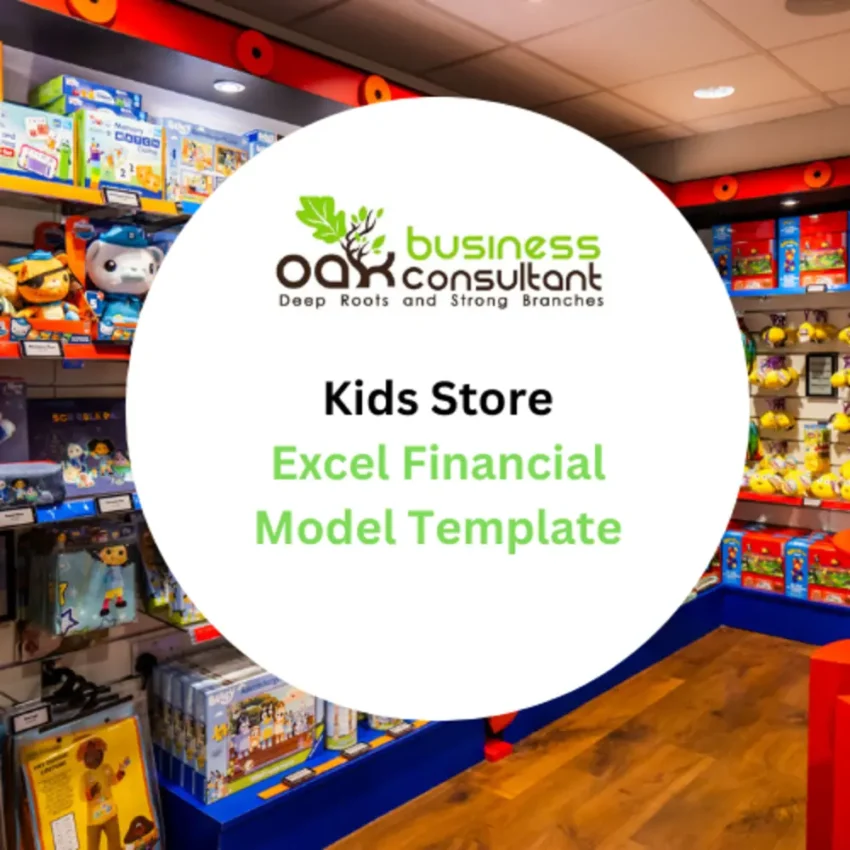 Kids Store Excel Financial Model - Product Image