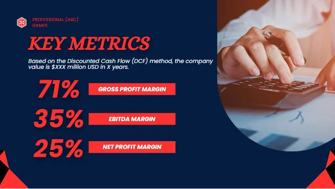 Video Game Pitch Deck - Key Metrics