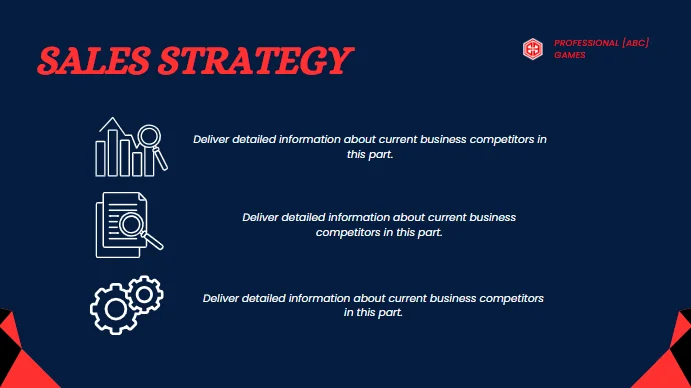 Video Game Pitch Deck - Sales Strategy