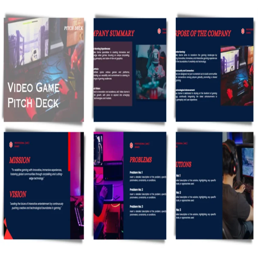 Video Game Pitch Deck - Vision FI