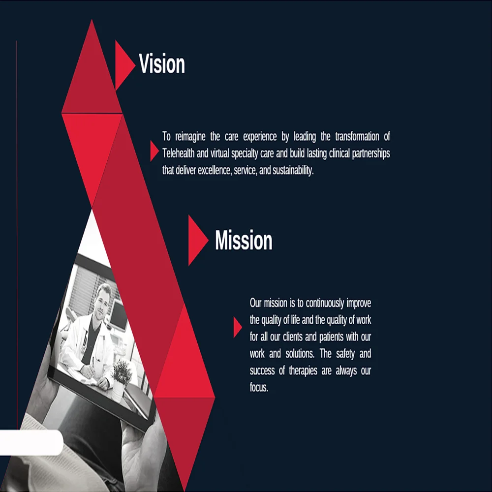 Telehealth Pitch Deck Template - Mission Vision