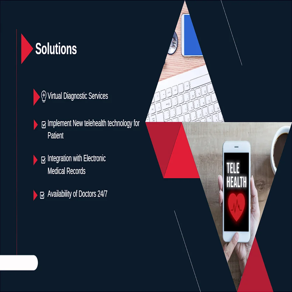 Telehealth Pitch Deck Template - Solution