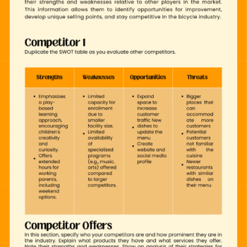 Curtain Business Plan Template - Competitor Analysis