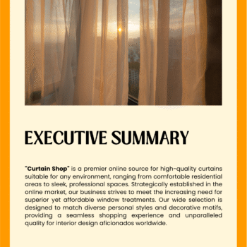 Curtain Business Plan Template - Executive Summary