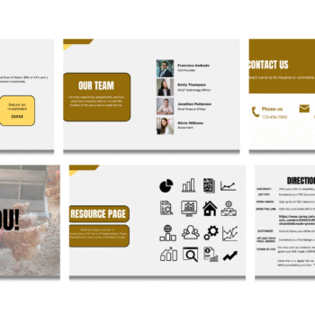 Poultry Farm Pitch Deck Template - Contact Us