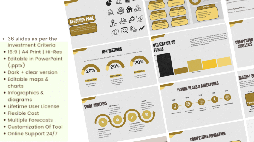 Poultry Farm Pitch Deck Template - Mission