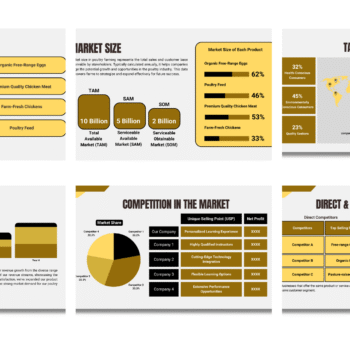 Poultry Farm Pitch Deck Template - Products