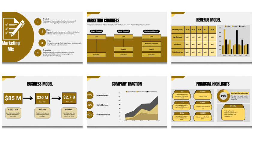 Poultry Farm Pitch Deck Template - Target Market