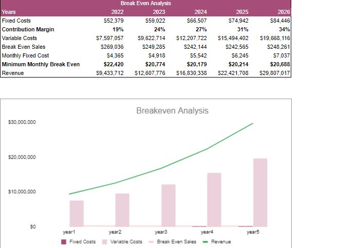 Electronic Store Excel Financial Model