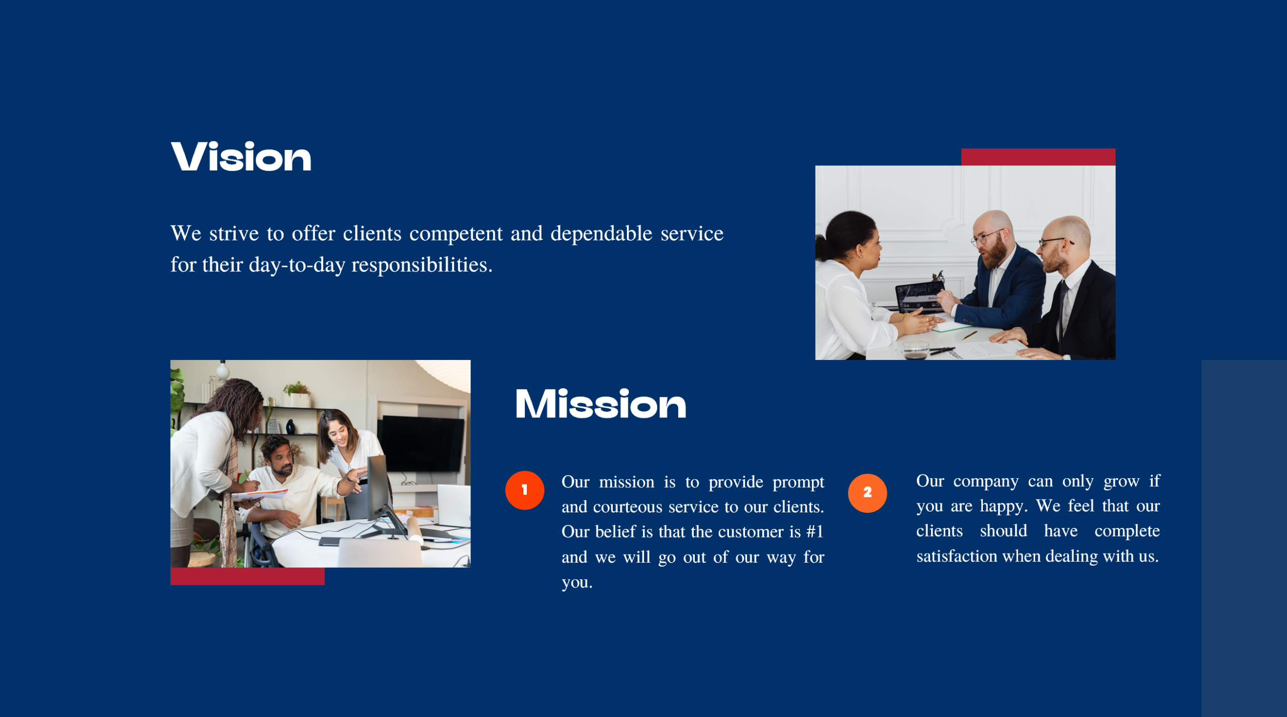 Errand Service Pitch Deck Template-Vision and Mission