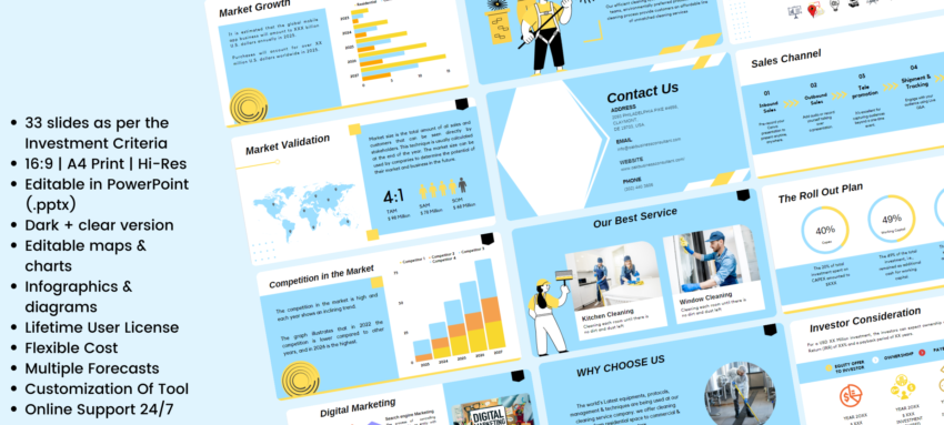 Cleaning service pitch deck