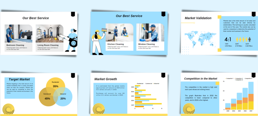 Cleaning service pitch deck