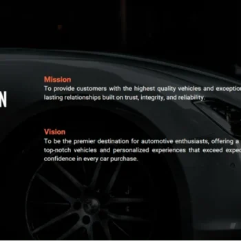 Car Dealer Pitch Deck Template - Mission and Vision