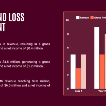 Car Dealer Pitch Deck Template - Profit and Loss Statement