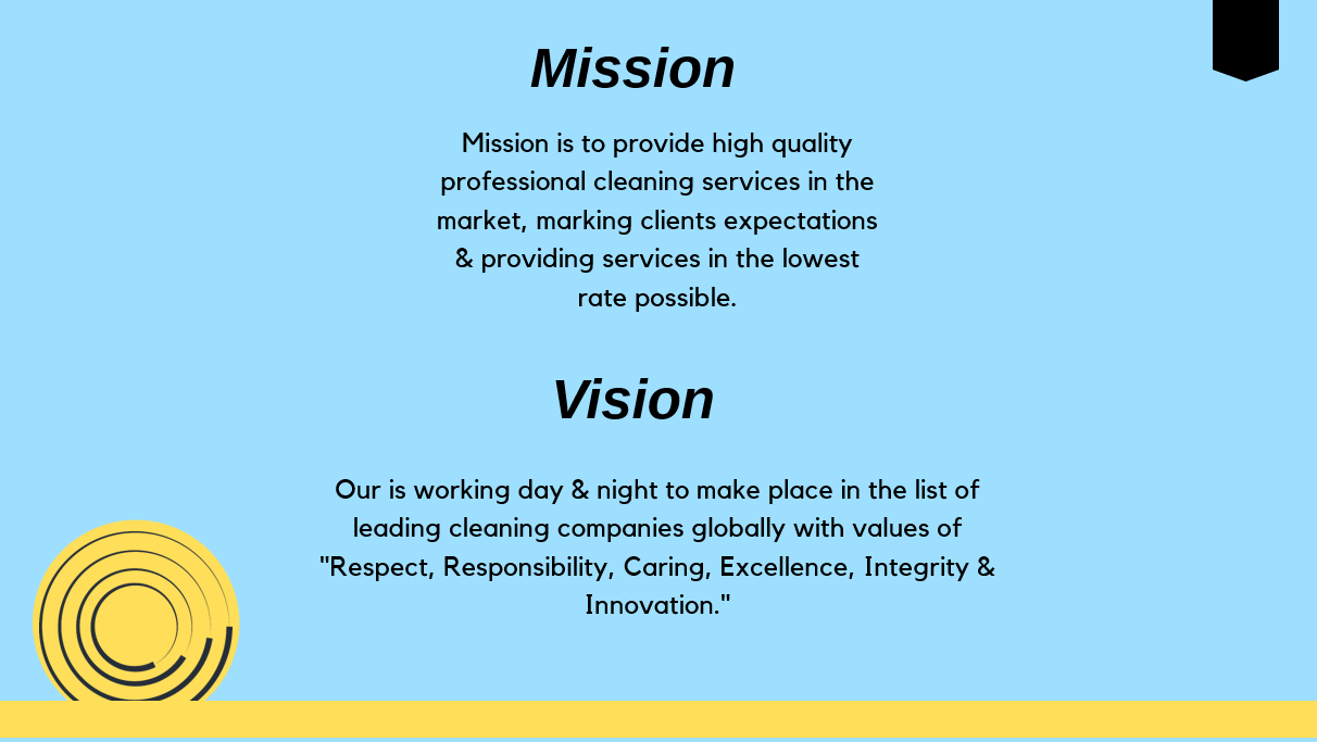 Clean Service Pitch Deck - Mission and Vision