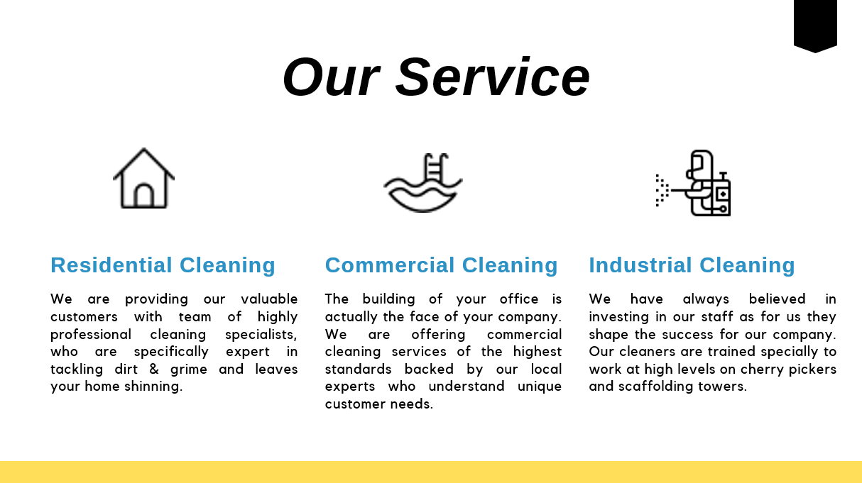 Clean Service Pitch Deck - Our Service