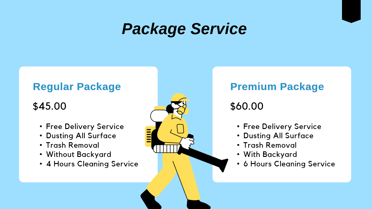 Clean Service Pitch Deck - Package Service