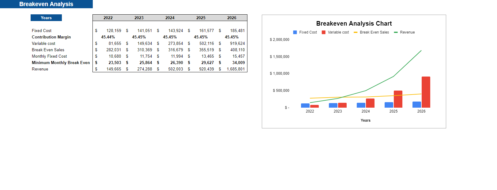 Drug Store Financial Model