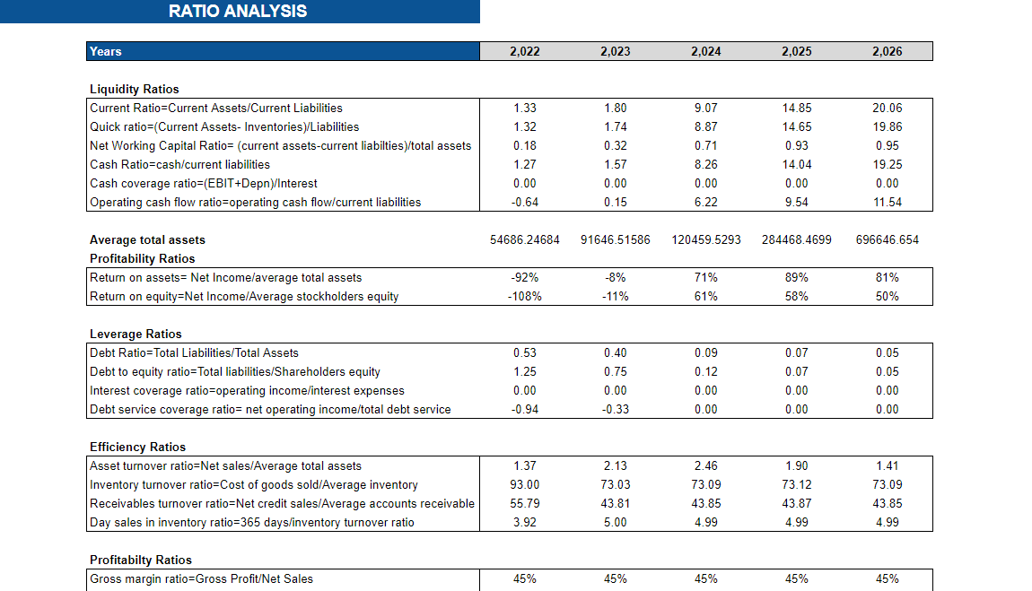 Drug Store Financial Model