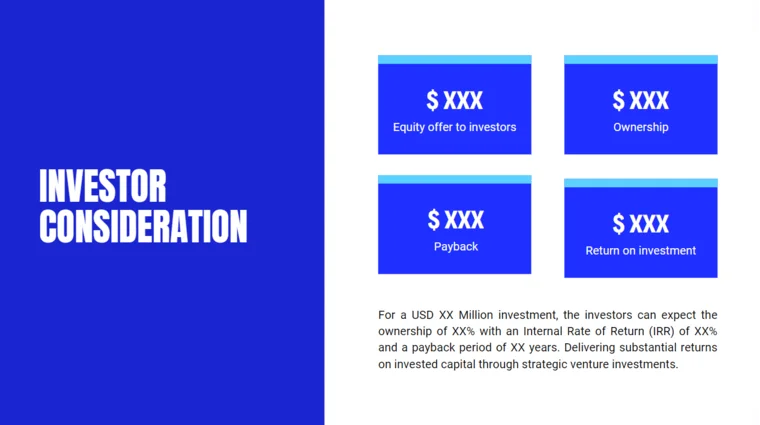 Motorcycle Dealer Pitch Deck Template - Investor Consideration