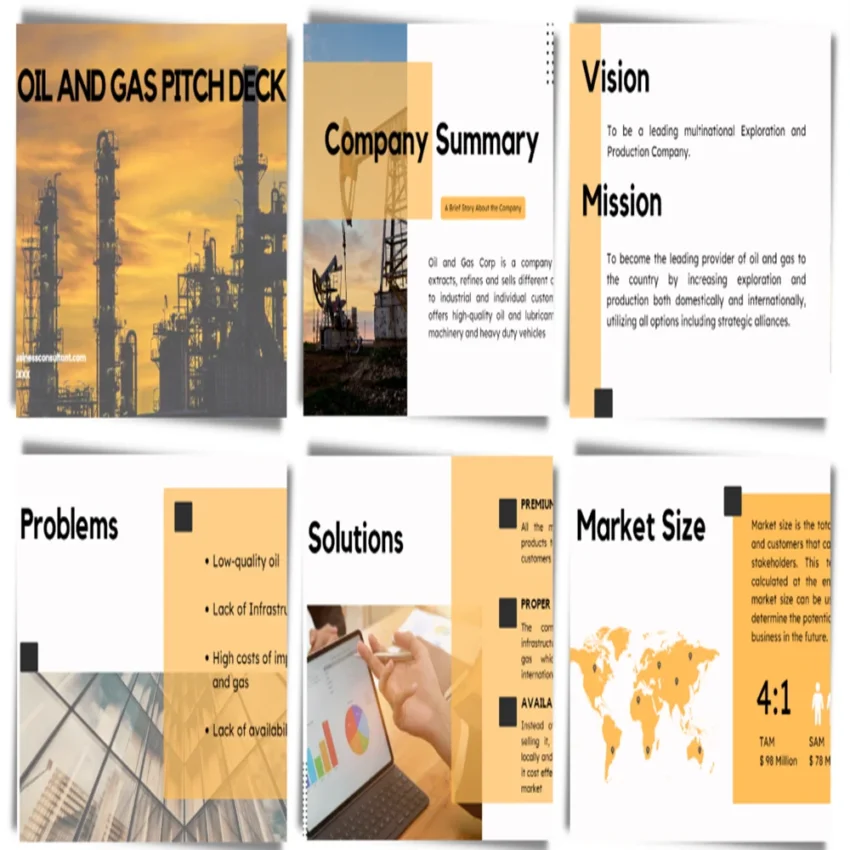 Oil and Gas Pitch Deck - Solutions - FI